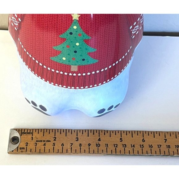 The Silver Crane Christmas Polar Bear Shaped Tin Canister Collectable Gift Packa - Picture 9 of 13